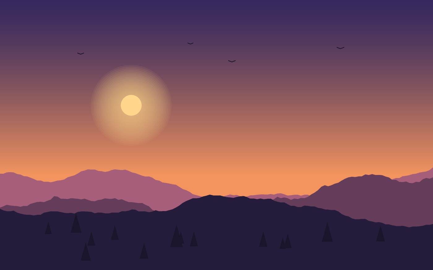 Landschaftsillustration