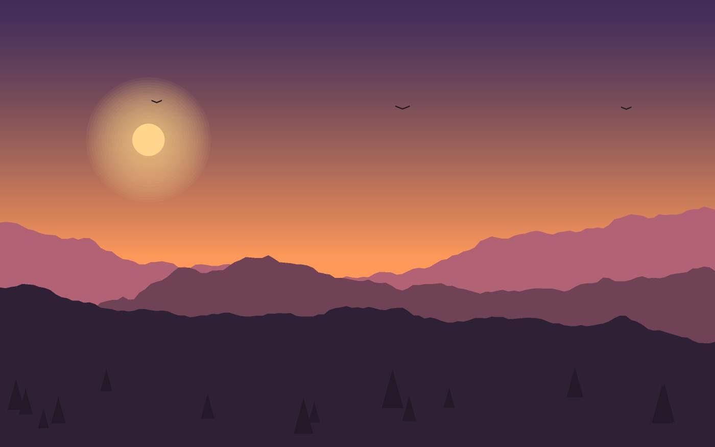 Ilustración de un paisaje