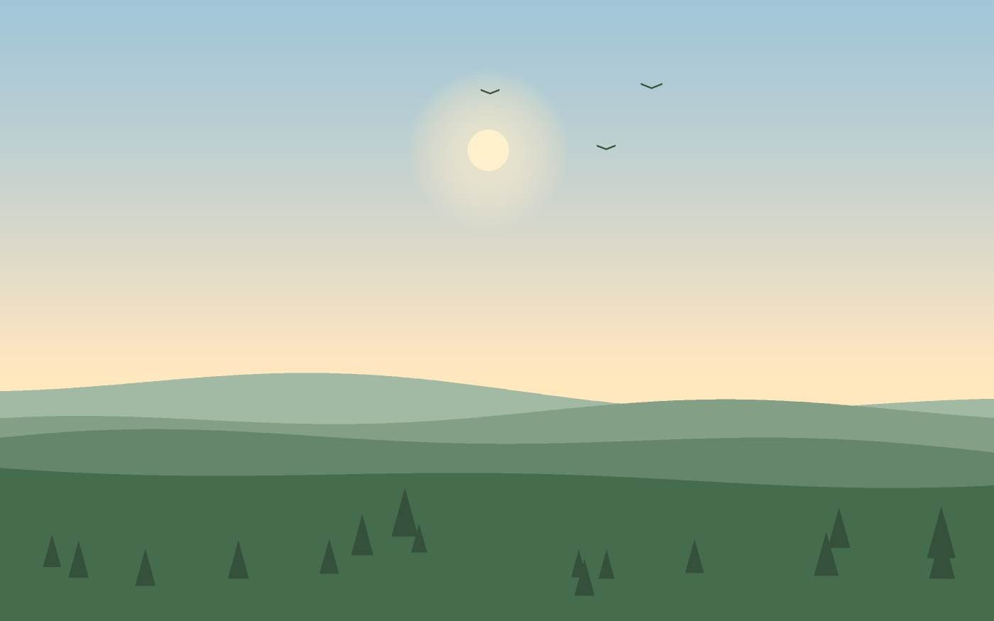 Ilustración de un paisaje
