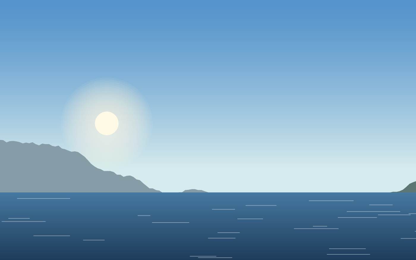 Ilustração de uma paisagem